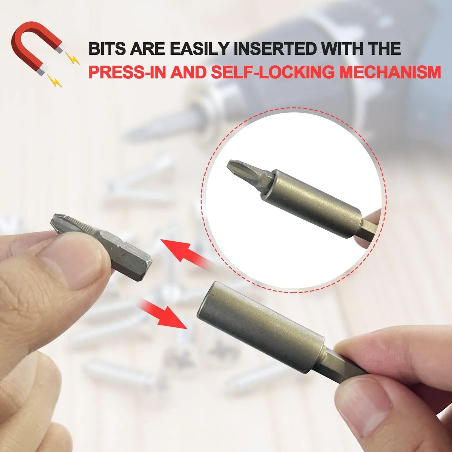 CRAFT 37-Piece Impact Driver Bit Set with Magnetic Holder – Phillips, Torx, Slotted, Hex & Nut Drivers