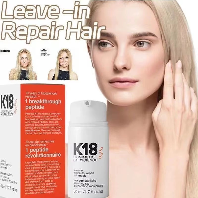 Leave-In Molecular Repair Hair Mask Deep Conditioning Keratin Treatment Soften Hair Smoothing Healthy Hair Care 50Ml 150Ml